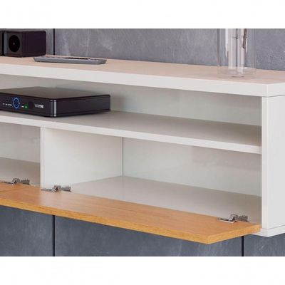 Rack Suspenso Para Tv Life 1.36 Nature Com Off White - Móveisaqui