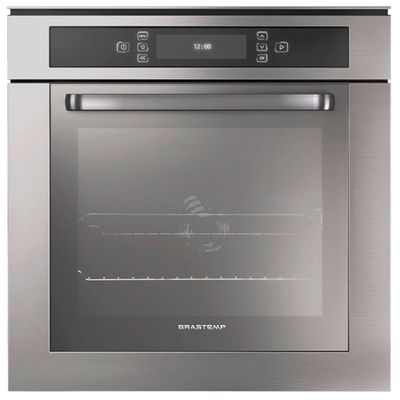 Forno Elétrico Embutir 67 litros BO260AR Brastemp Inox / 220V