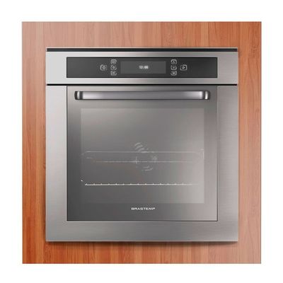 Forno Elétrico Embutir 67 litros BO260AR Brastemp Inox / 220V