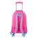 Kit Mochila de Rodinha Feminina + Estojo Box BG Joy Rosa