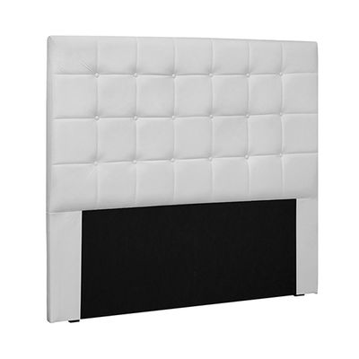 Cabeceira Decorativa King Size 1,95M Tropea PU Branco - Gran Belo