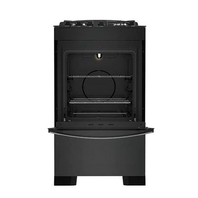 Fogão 4 Bocas Preto Com Mesa De Vidro Dako Diplomata Bivolt