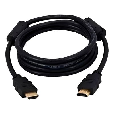 Conector HDMI com Filtro Ponta Dourada Áudio Imagens 3m - Cabo HDMI 3m 4K com Filtro de Ferrite e Pontas Douradas