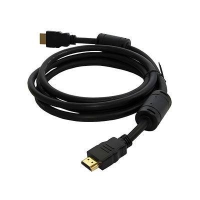 Conector HDMI com Filtro Ponta Dourada Áudio Imagens 3m - Cabo HDMI 3m 4K com Filtro de Ferrite e Pontas Douradas