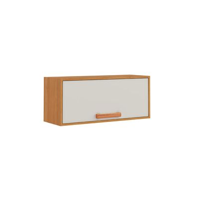 Armário Aéreo de Cozinha Itatiaia Nápoles 80cm 1 Porta CINAMOMO/OFF WHITE/S/V