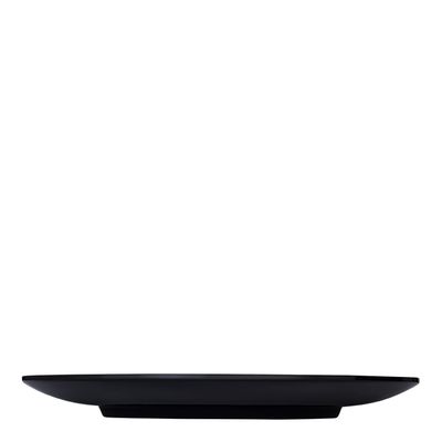 Boleira Elegance Redonda Com Tampa 30cm Preta em Policarbonato
