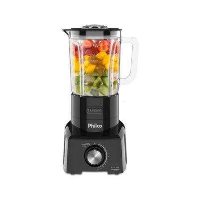 Liquidificador Philco PLQ1350 Turbo Glass Pro Maxx 6 1200W Preto 110V
