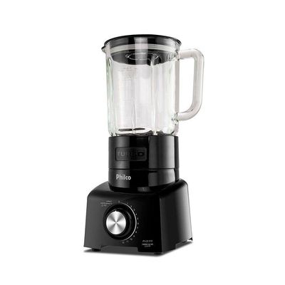 Liquidificador Philco PLQ1350 Turbo Glass Pro Maxx 6 1200W Preto 110V