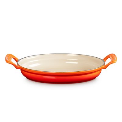 ASSADEIRA OVAL LE CREUSET MODERN 28CM HERITAGE LARANJA 20702280902430