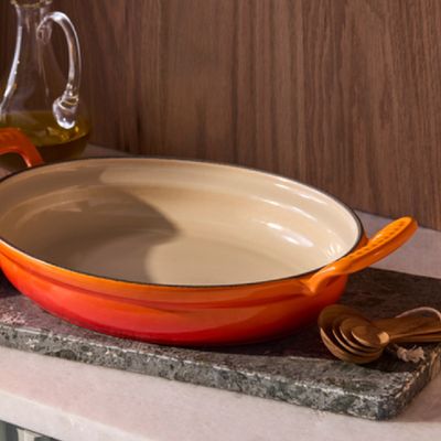 ASSADEIRA OVAL LE CREUSET MODERN 28CM HERITAGE LARANJA 20702280902430