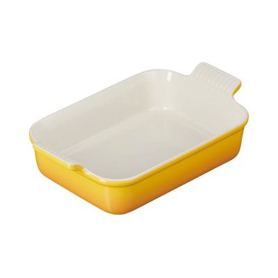 TRAVESSA RETANGULAR LE CREUSET HERITAGE 32CM - Amarelo Nectar
