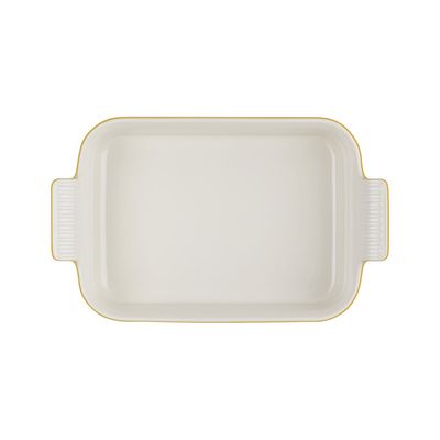TRAVESSA RETANGULAR LE CREUSET HERITAGE 32CM - Amarelo Nectar