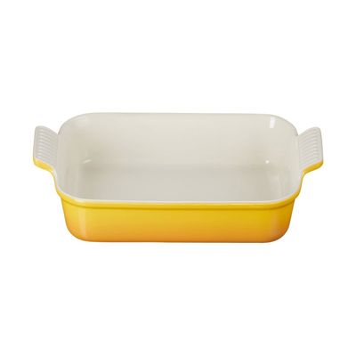TRAVESSA RETANGULAR LE CREUSET HERITAGE 32CM - Amarelo Nectar
