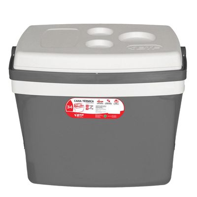 Caixa Térmica 34L Botafogo Cinza Cinza