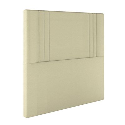 Cabeceira Estofada Solteiro 90 Cm Diamante Corino Bege