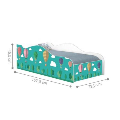 Mini Cama Fun Balão No Céu Infantil Com Colchão
