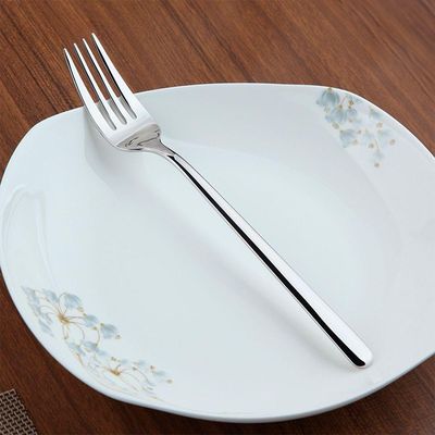 Kit 6 Garfos Aço Inox Talher Mesa Cozinha Buffet Restaurante