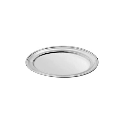 Travessa Bandeja Oval Rasa Aço Inox Buffet Restaurante 20cm e 30cm