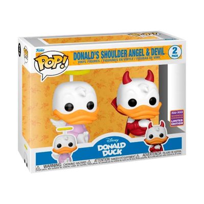 Funko Pop Disney Donald Duck 2 Pack Angel & Devil Exclusivo