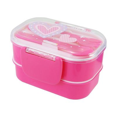 Kit Lancheira Térmica, Pote Marmita 400ml E Garrafa 460ml Infantil Piccolino Pink
