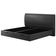 Cama King Baú Flutuante Com Cabeceira 195cm Spazio S04 Couríssimo Preto - Lyam Decor
