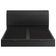 Cama King Baú Flutuante Com Cabeceira 195cm Spazio S04 Couríssimo Preto - Lyam Decor