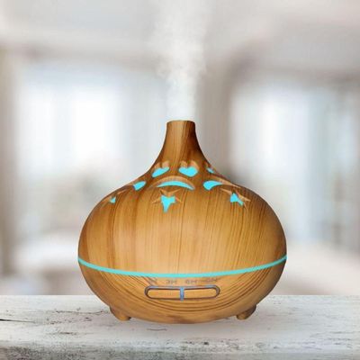 Umidificador De Ar Colorido Com Luminaria Moderno Usb 500 Ml