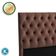 Cabeceira Estofada King Luna Nature Veludo Cafe 193x136