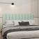 Cabeceira King Size Design Nuvem 45cm 10 Placas Em Suede Verde Claro