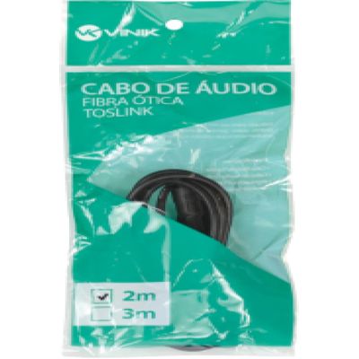 Cabo Optico de Audio Toslink 2 Metros ATC-2 Vinik