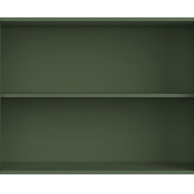 Aparador Buffet Para Sala de Jantar 2 Portas Pés Industrial Preto Naim I03 Musgo - Lyam Decor