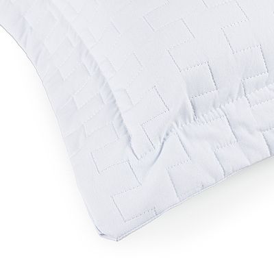Cobre Leito Colcha Padrão Milano 3 Peças Branco - 100% Poliéster