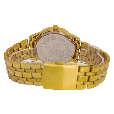 Relógio Tuguir Feminino Ref: Tg30248 Casual Dourado + Semijoia