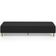 Kit 02 Puffs Decorativo Sala de Estar Bali W01 Pés Palito 190x60cm Bouclê Preto - Lyam Decor