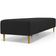 Kit 02 Puffs Decorativo Sala de Estar Bali W01 Pés Palito 190x60cm Bouclê Preto - Lyam Decor