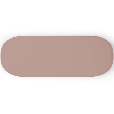 Kit 02 Puffs Decorativos Orgânicos Para Living Quarto 160cm Doha W01 Linho Rosê - Lyam Decor