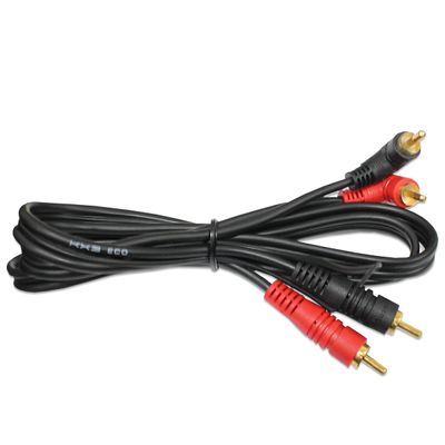 Cabo RCA Coaxial 1 Metros 5mm Emborrachado Preto KX3