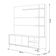 Estante Painel Para TV 70 Pol Pés Retrô 200cm Homero L05 Tauari Off White Fosco - Lyam Decor