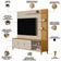 Estante Painel Para TV 70 Pol Pés Retrô 200cm Homero L05 Tauari Off White Fosco - Lyam Decor
