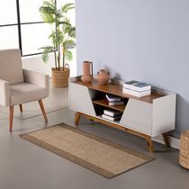 Tapete Passadeira Sisal Lancer 1 Peça 1,00m x 66cm 87% Polipropileno / 13% Poliéster - PS31 Mescla
