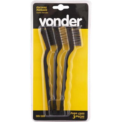 Escova Manual Jogo Com 3Pcs Vonder