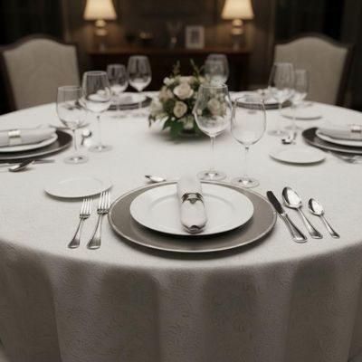 Sousplat em Prata Silverlux Croise 32cm, Luxo e Design Croise para Mesa Posta