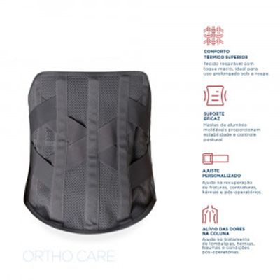 Colete Max Putti Alto Ortho Care Dellamed GG / Cinza Chumbo