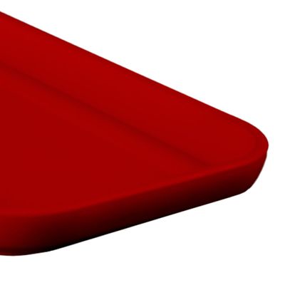Prato Assimétrico 17x31cm Vermelho em Polipropileno
