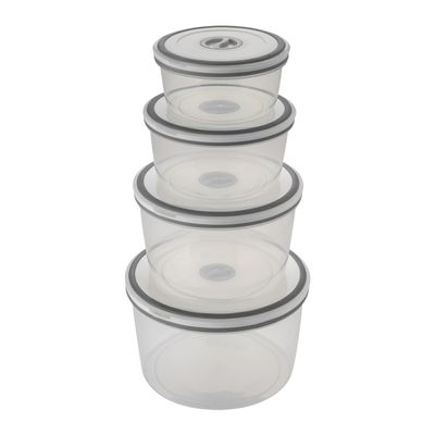 Potes Herméticos Electrolux de Plástico Branco Redondo com 4 Unidades Não se aplica