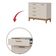 Comoda Sapateira Flip 1 Porta 4 Gaveta Areia