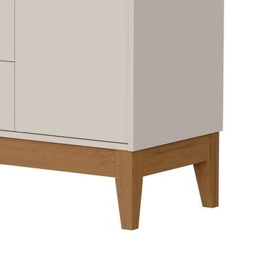 Comoda Sapateira Flip 1 Porta 4 Gaveta Areia
