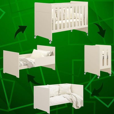 Jogo De Quarto Para Bebe Evolution Zaki Areia - Moveisaqui