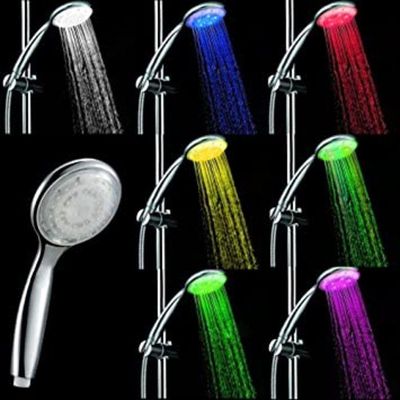 Ducha Chuveiro Led Cromoterapia Sensor De Temperaturamulti Cores Rgb Para Banheiro Banho Relaxante