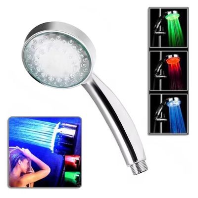 Ducha Chuveiro Led Cromoterapia Sensor De Temperaturamulti Cores Rgb Para Banheiro Banho Relaxante